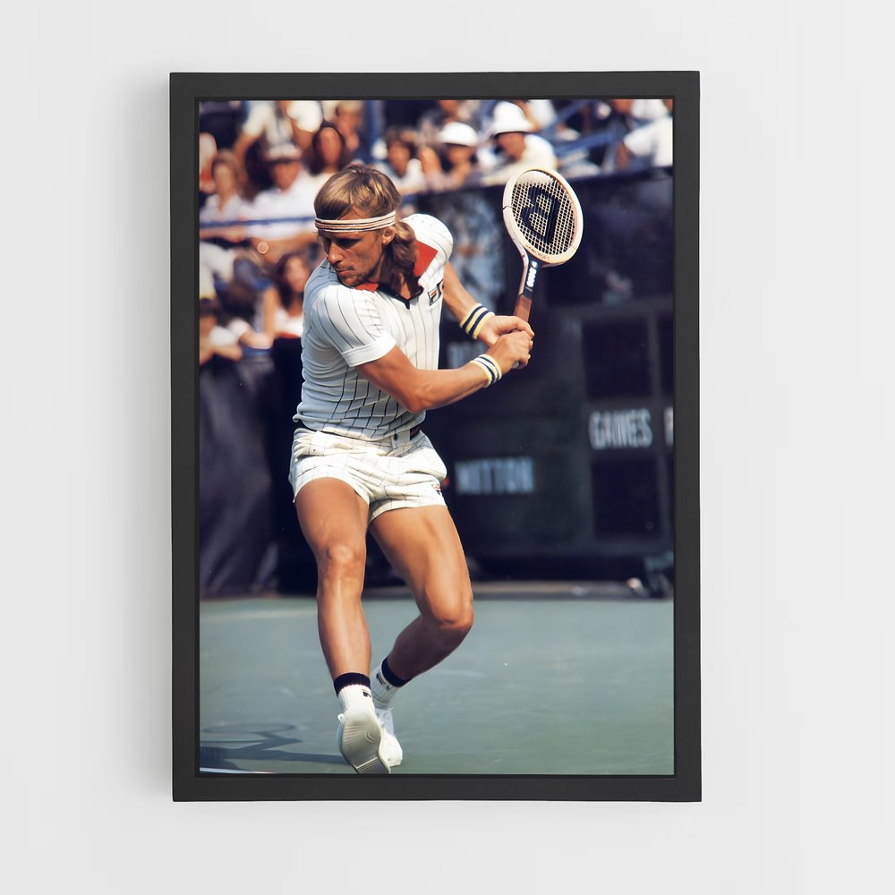 Poster Bjorn borg – affiche Tennis (vue 2)